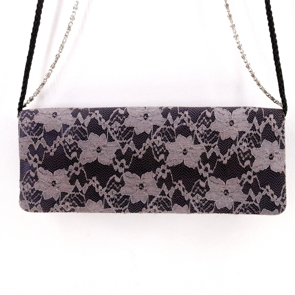 Benjamin Walk Crossbody Handbag Women Black Gray Floral Lace Purse Shoulder Bag